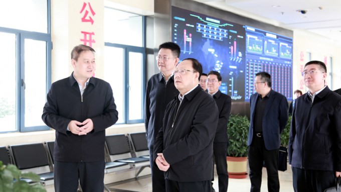 張佩峰 陳一夫拜訪省公共資源交易中心